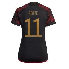 Tyskland Mario Gotze #11 Bortatröja Kvinnor VM 2022 Kortärmad